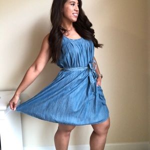 * GAP * Chambray tank Dress Sz S